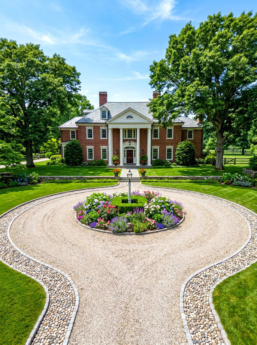Circular Gravel Driveway - 30 gravel driveway ideas