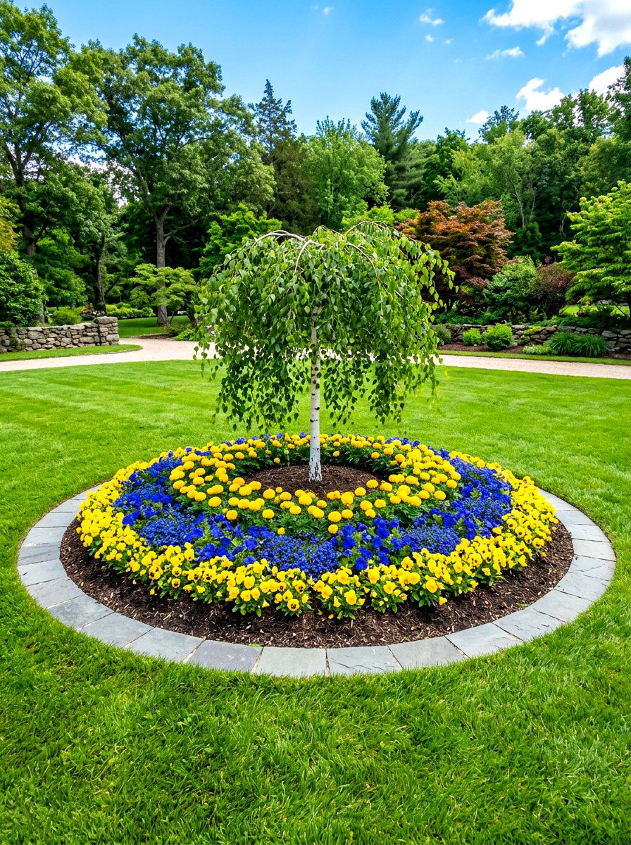 Circular Island Bed - 30 Victorian garden ideas
