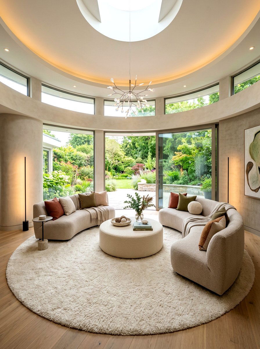 Circular Living Room Arrangement - 30 conversation seating ideas