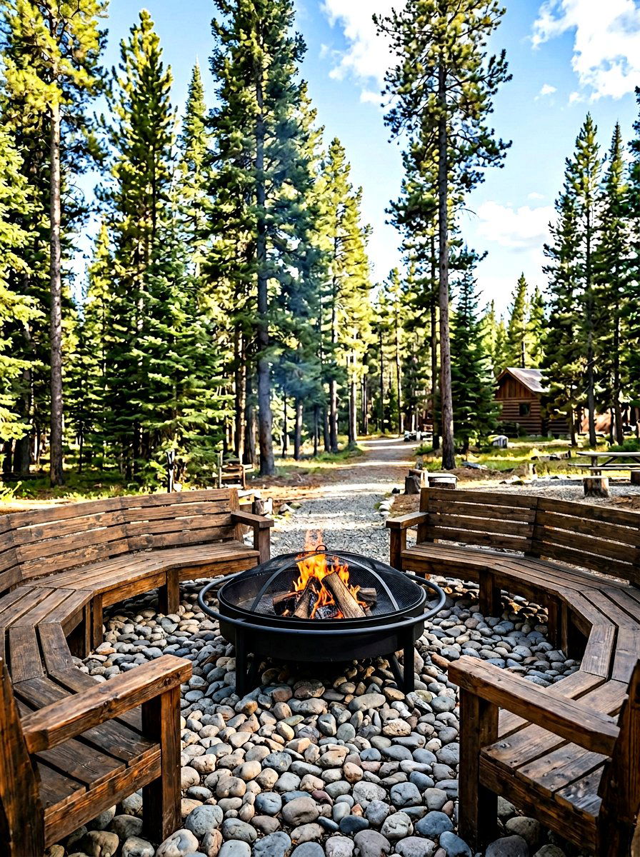 Circular Metal Fire Pit - 30 modern fire pit ideas