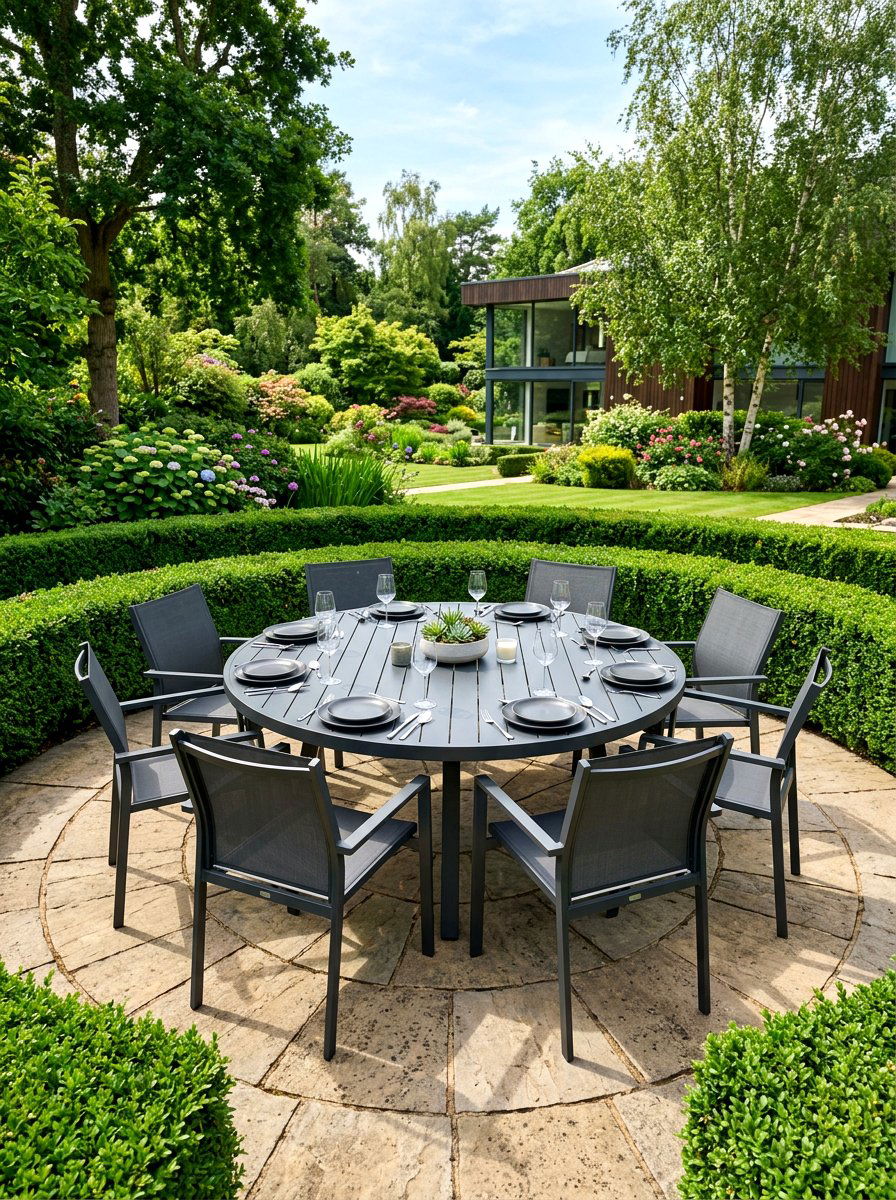 Circular Outdoor Dining Set - 30 sculptural outdoor furniture ideas