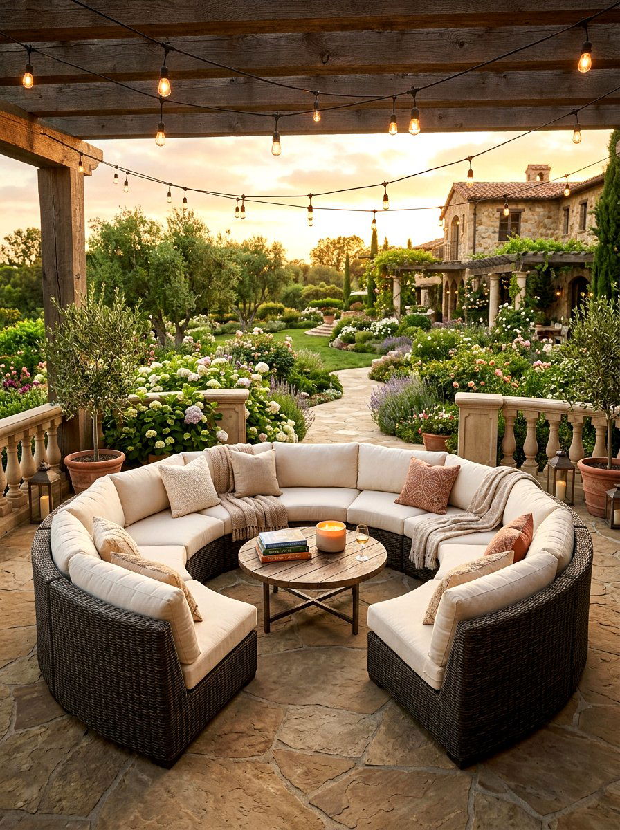 Circular Outdoor Sofa - 30 porch furniture ideas