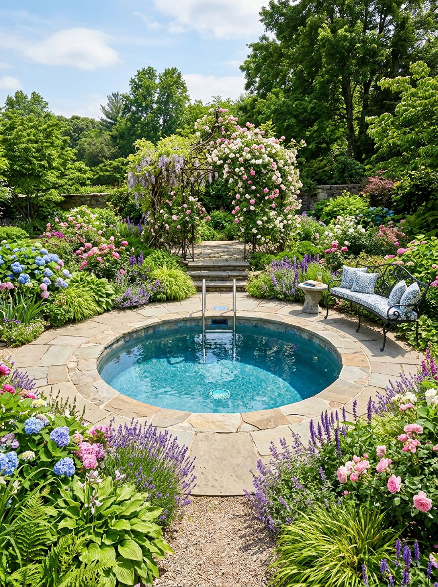 Circular Plunge Pool - 30 plunge pool ideas
