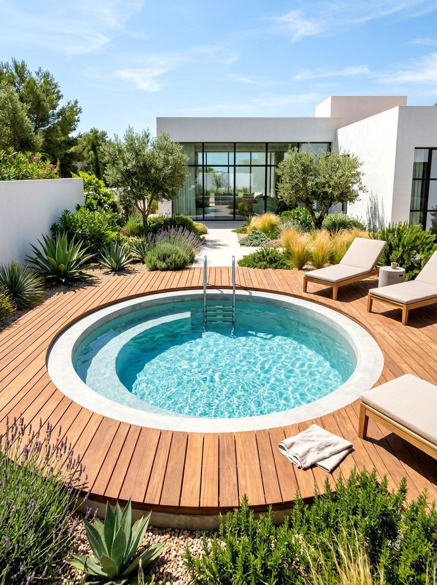 Circular Plunge Pool - 30 inground pool ideas