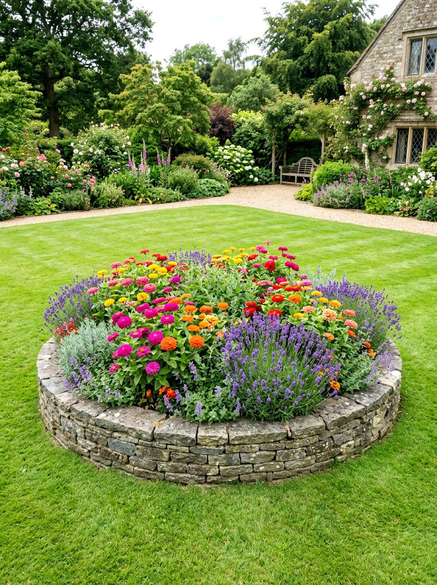 Circular Raised Bed - 30 raised bed arrangement ideas