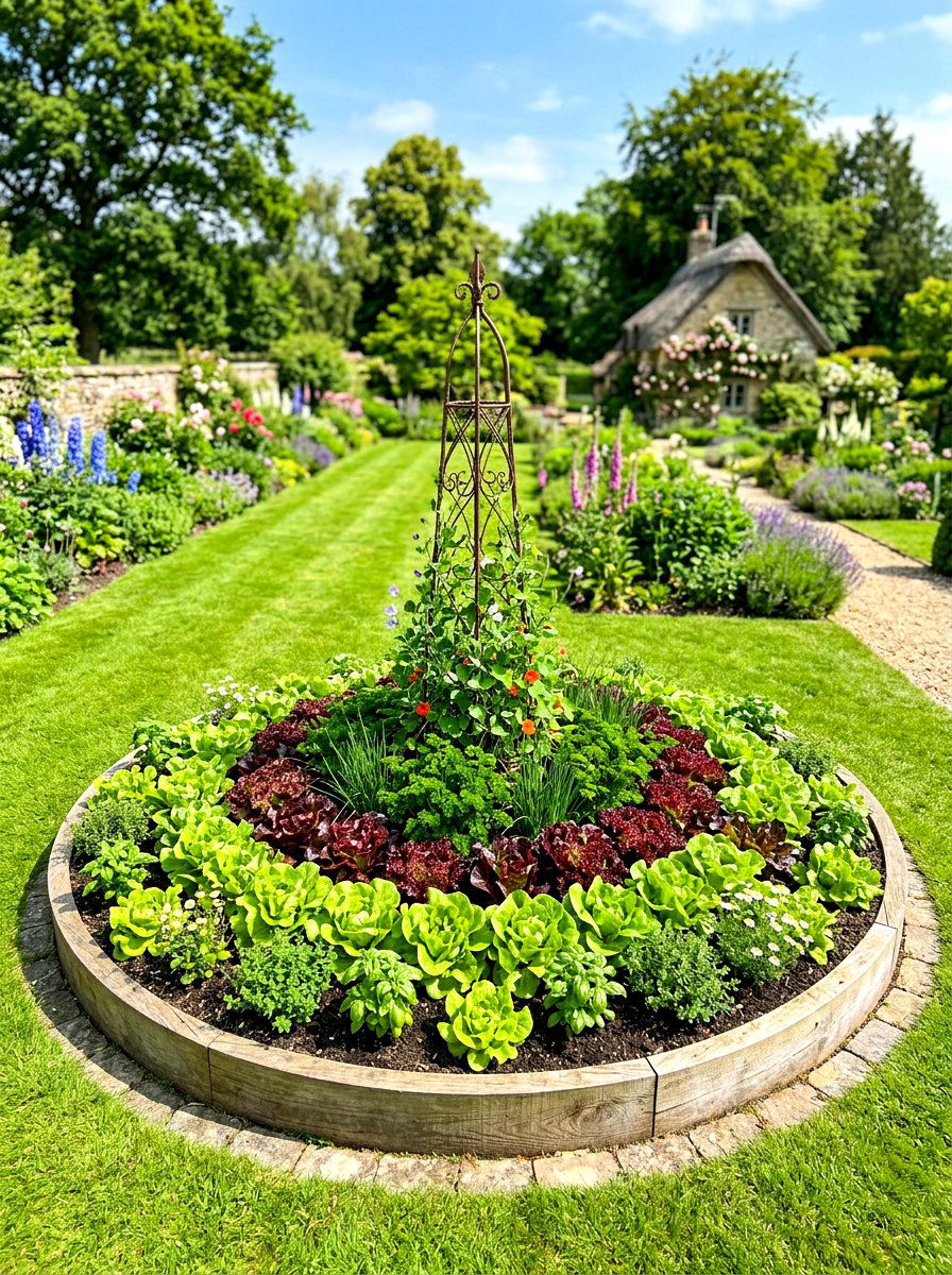 Circular Raised Garden Bed - 30 raised kitchen garden ideas
