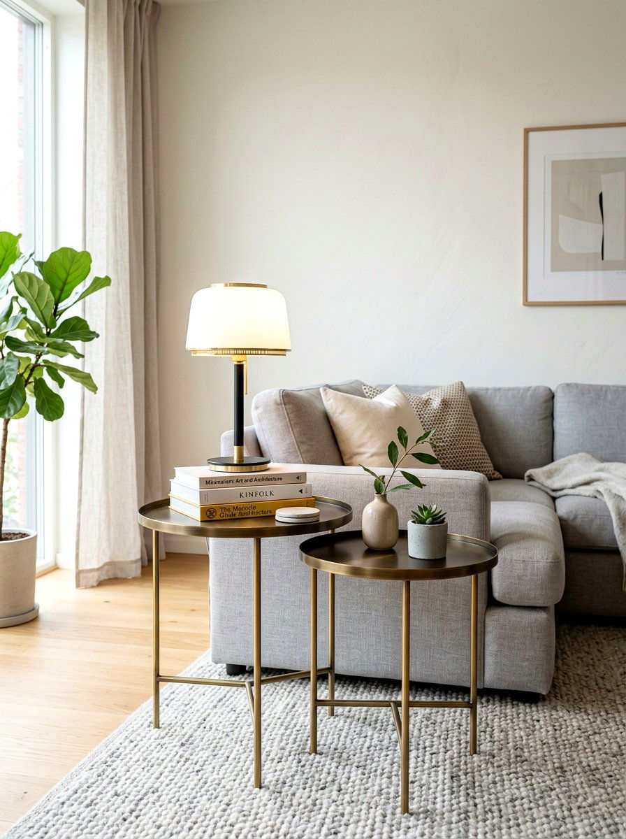 Circular Side Table - 30 rounded furniture ideas