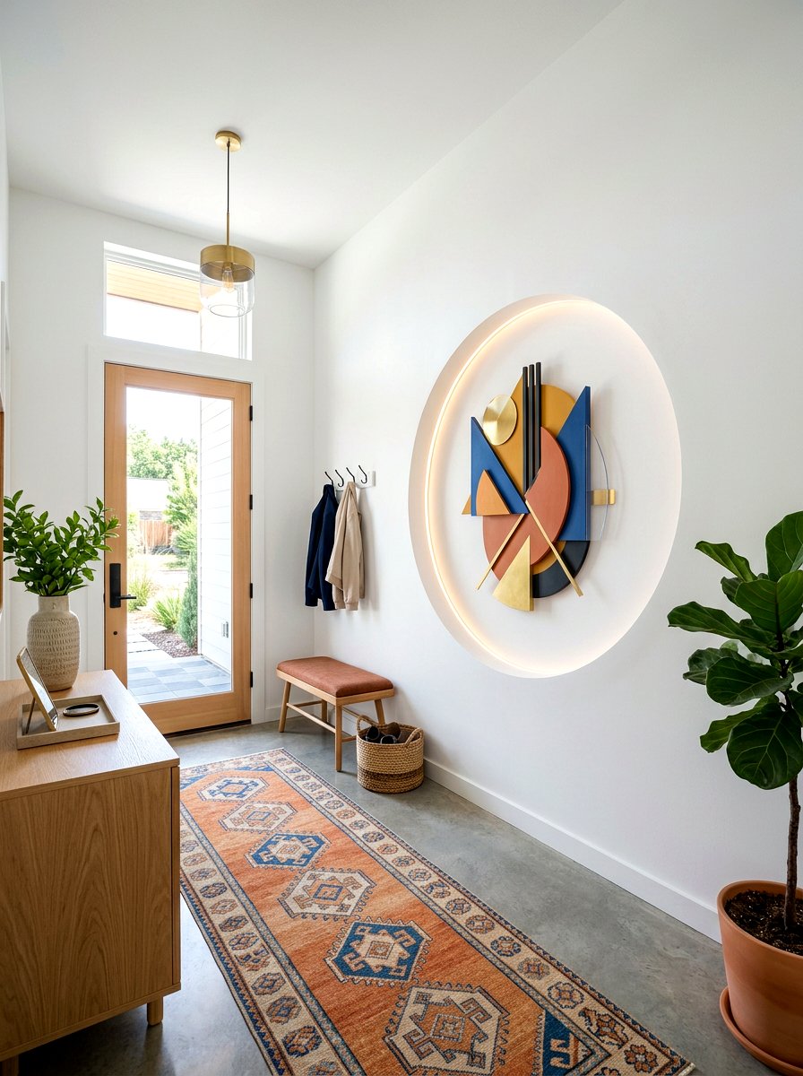 Circular Wall Niche - 30 plaster wall niche ideas