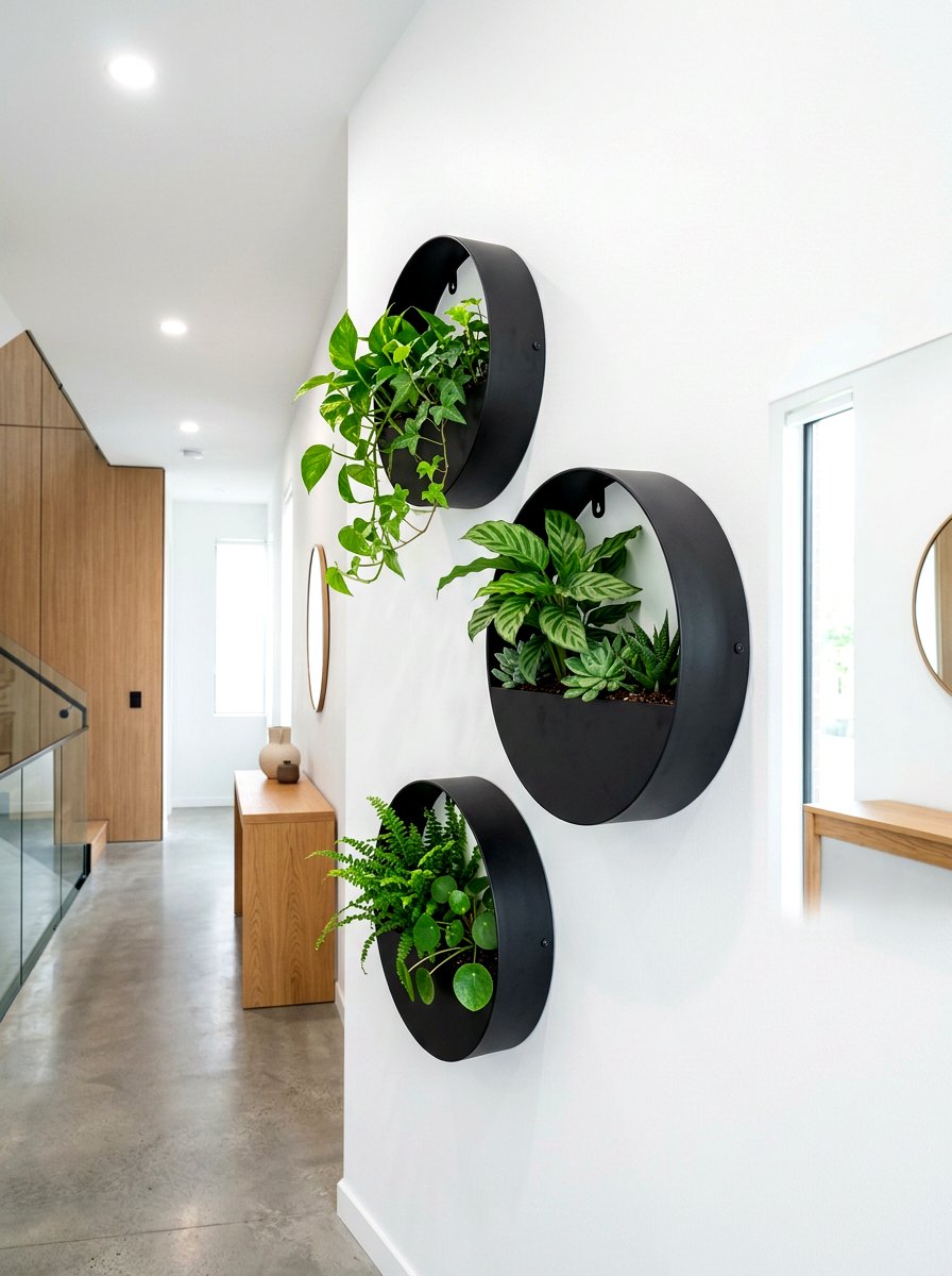 Circular Wall Planter - 30 wall planter ideas