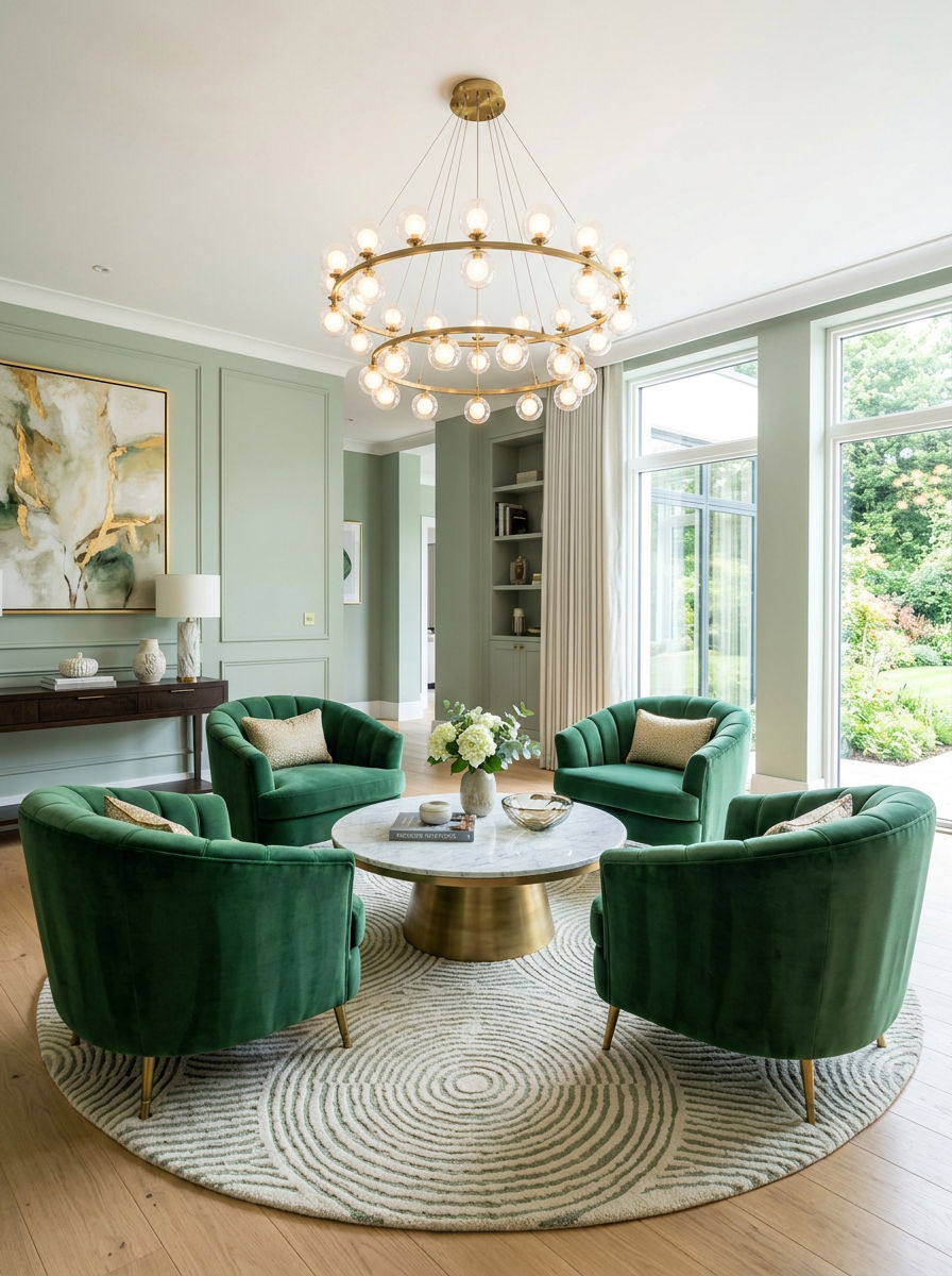 Circular seating arrangement living room - 30 no fireplace living room ideas