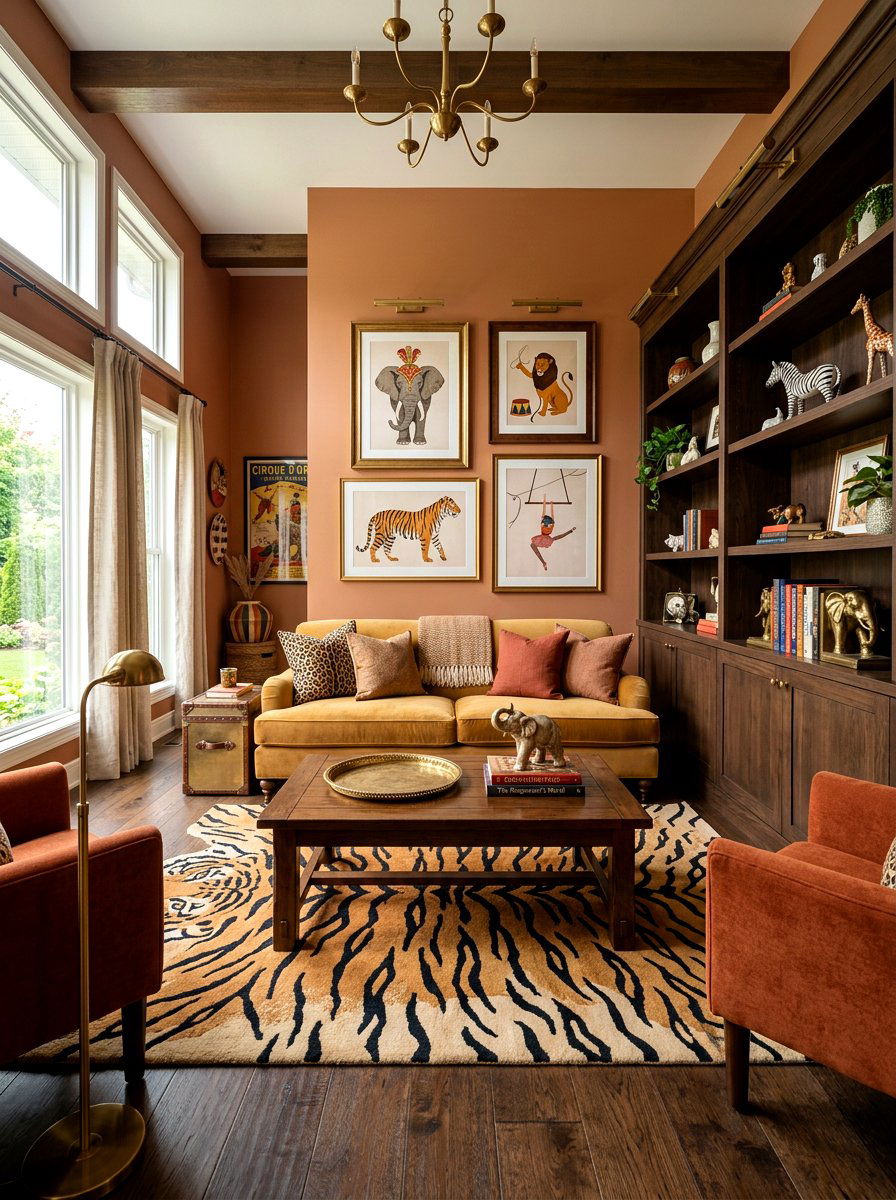 Circus Animal Theme Living Room - 30 circus inspired living room ideas