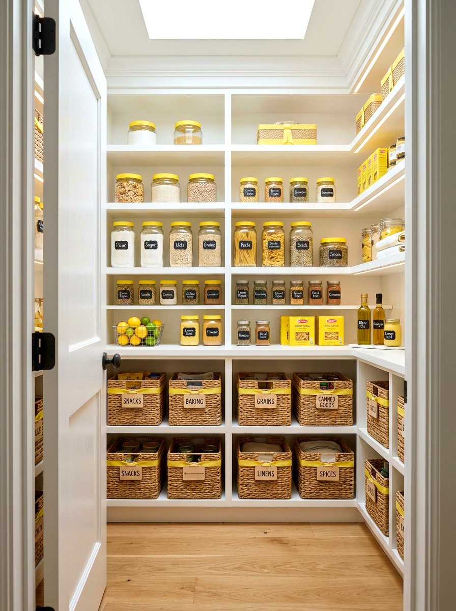 Citrus Pantry Storage Style - 30 summer lemon kitchen ideas