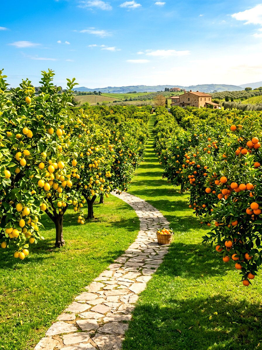 Citrus Tree Orchard - 30 Mediterranean backyard ideas