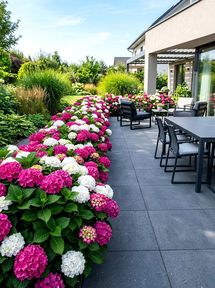 Cityline mars hydrangea dwarf hedge - 30 hydrangea hedge ideas