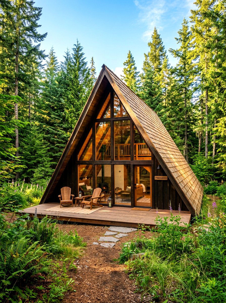 Classic A Frame Cabin - 30 chalet exterior ideas