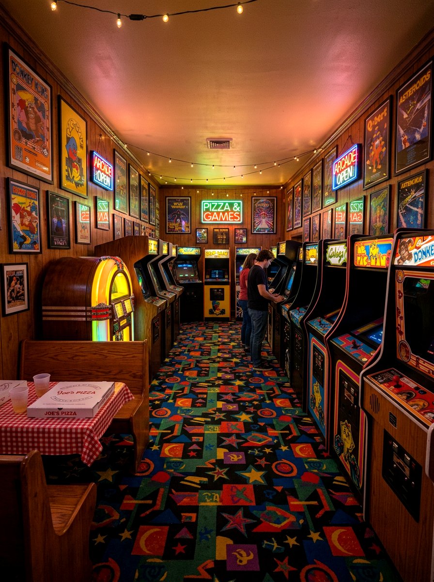 Classic Arcade Room - 30 arcade room ideas