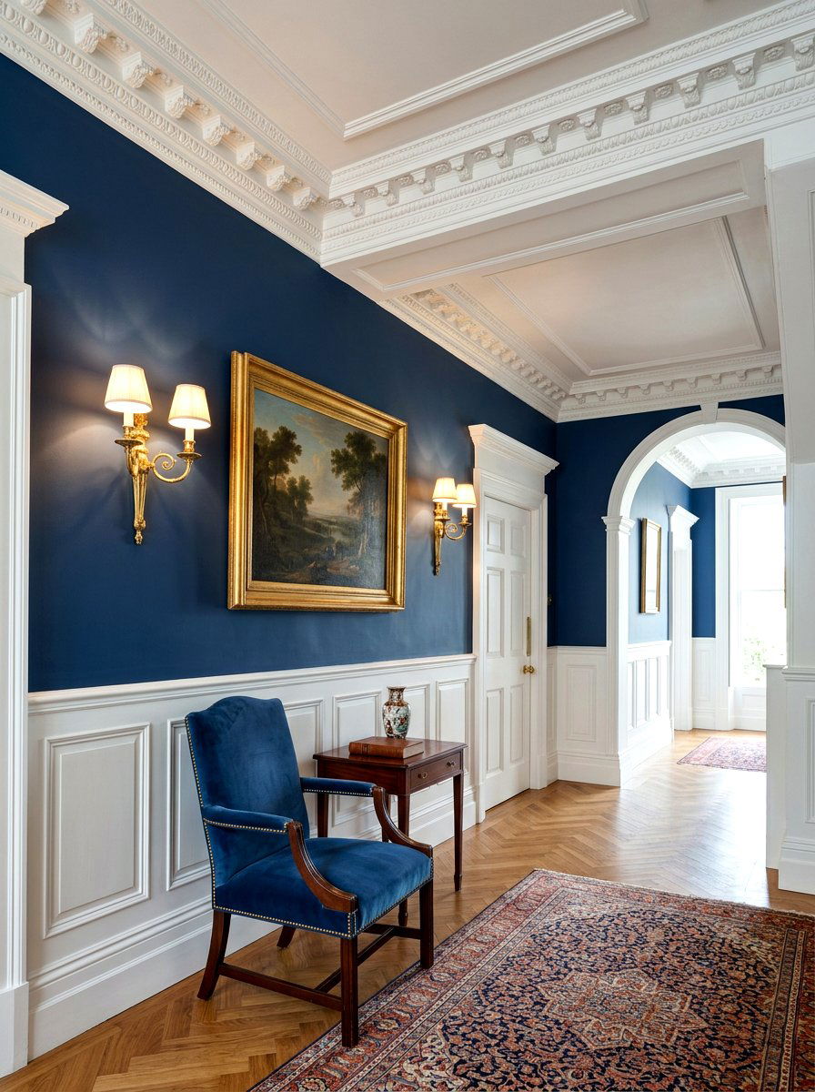 Classic Crown Molding - 30 old money lounge ideas