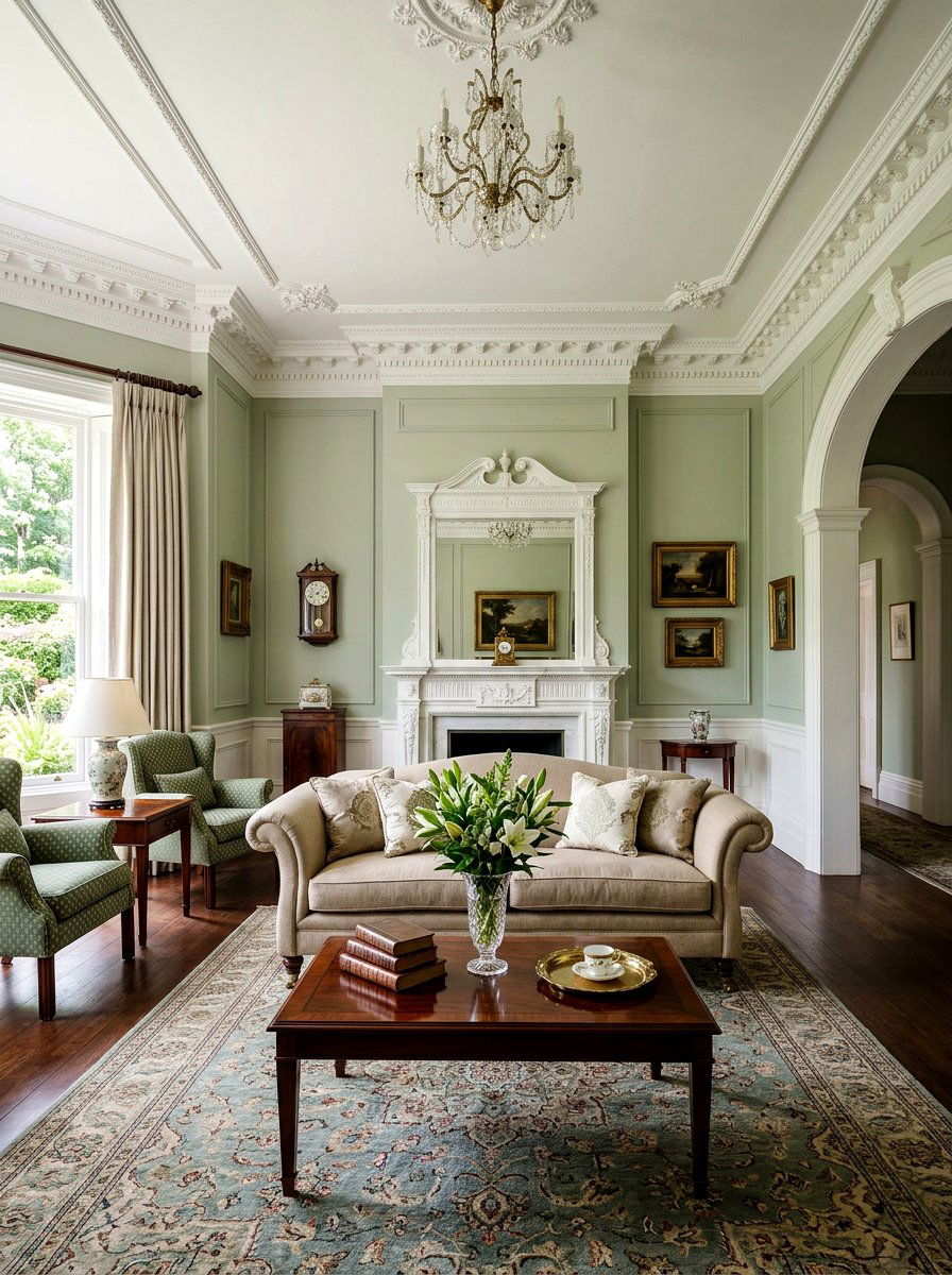 Classic Crown Molding Room - 30 formal sitting room ideas
