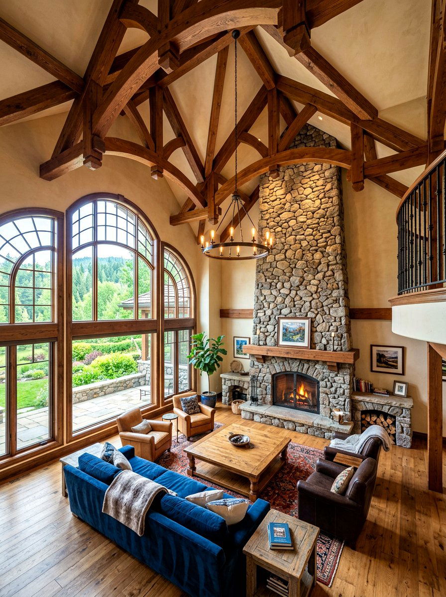 Classic European Manor - 30 country manor living room ideas