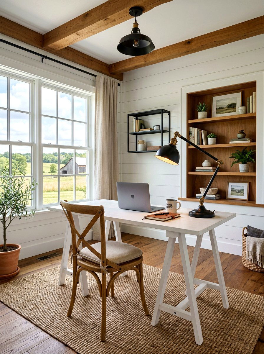 Classic Farmhouse Office - 30 farmhouse home office ideas
