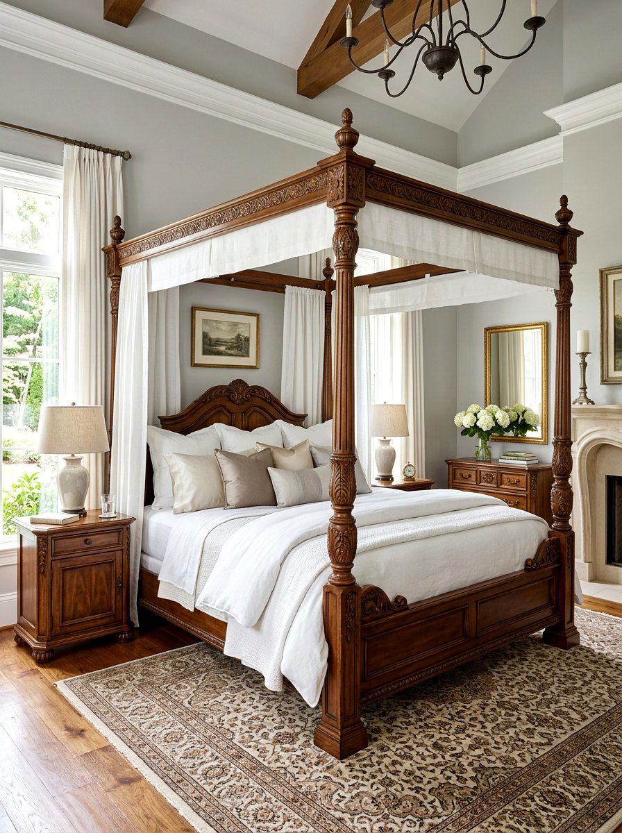 Classic Four Poster Bed - 30 traditional bedroom ideas