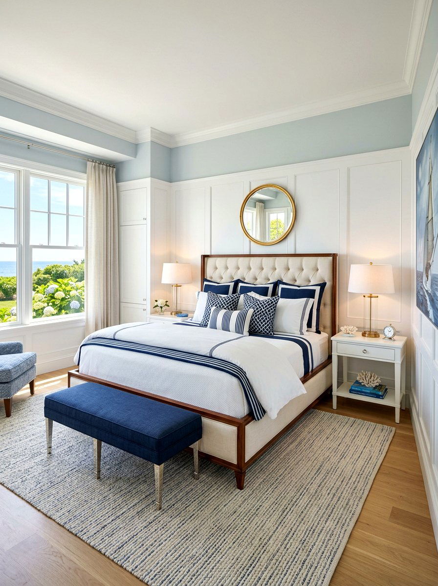 Classic Hamptons Coastal Room - 30 resort bedroom ideas