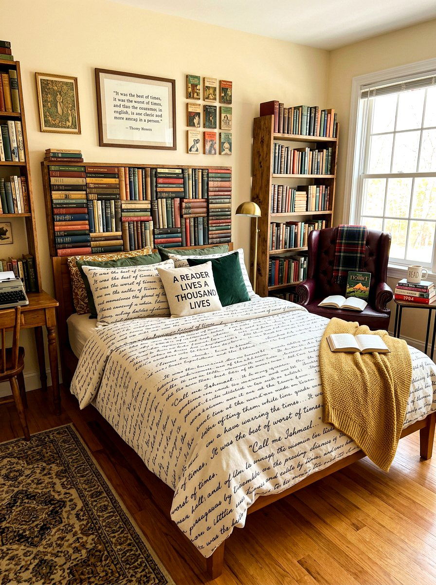 Classic Literature Bedroom - 30 dark academia bedroom ideas