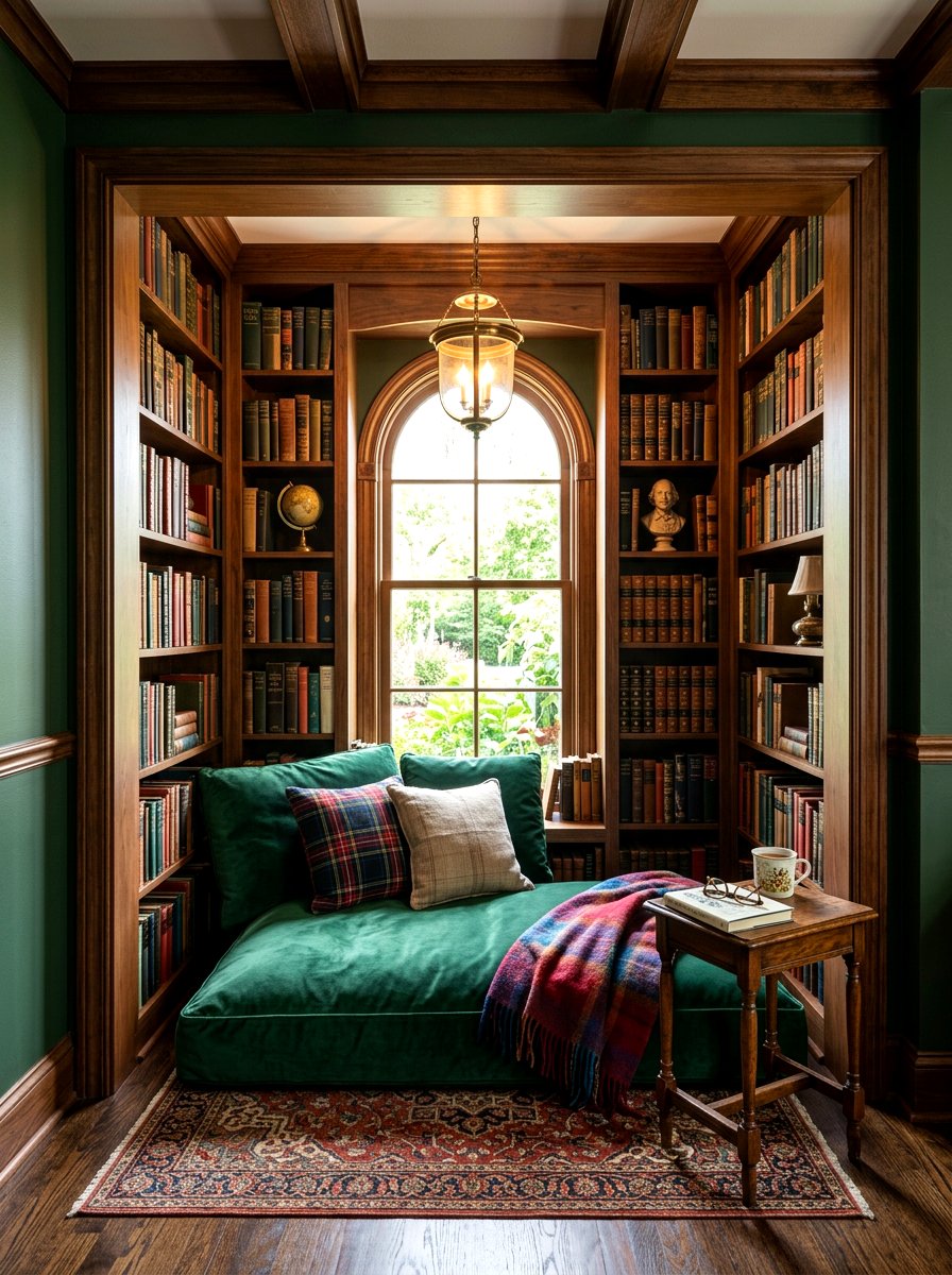 Classic Literature Book Nook - 30 vintage book nursery ideas