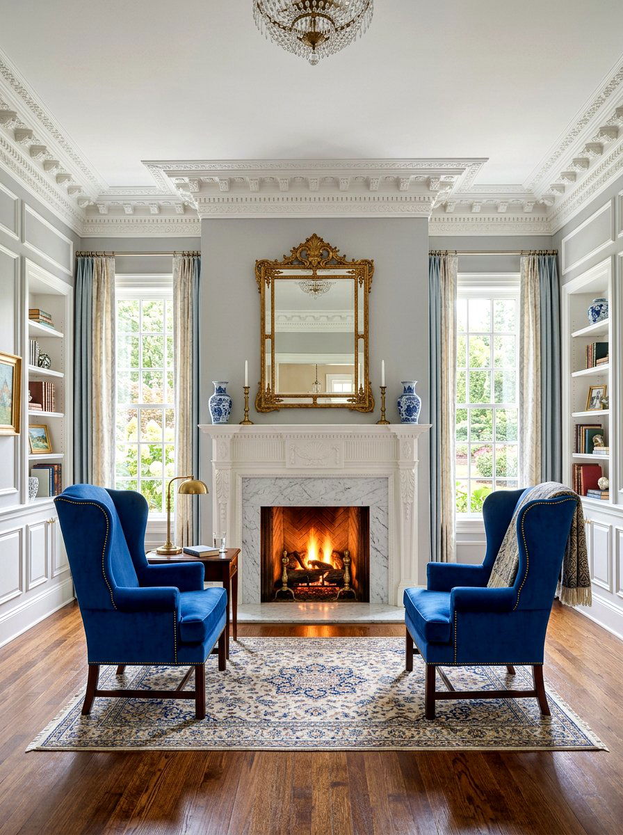 Classic Living Room Molding Details - 30 layered traditional living room ideas