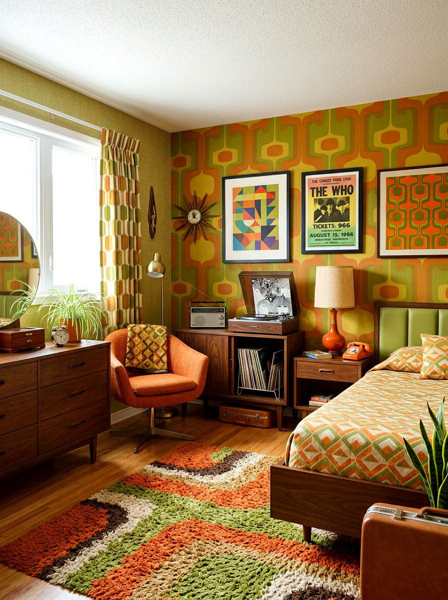 Classic Retro Bedroom - 30 midcentury bedroom ideas