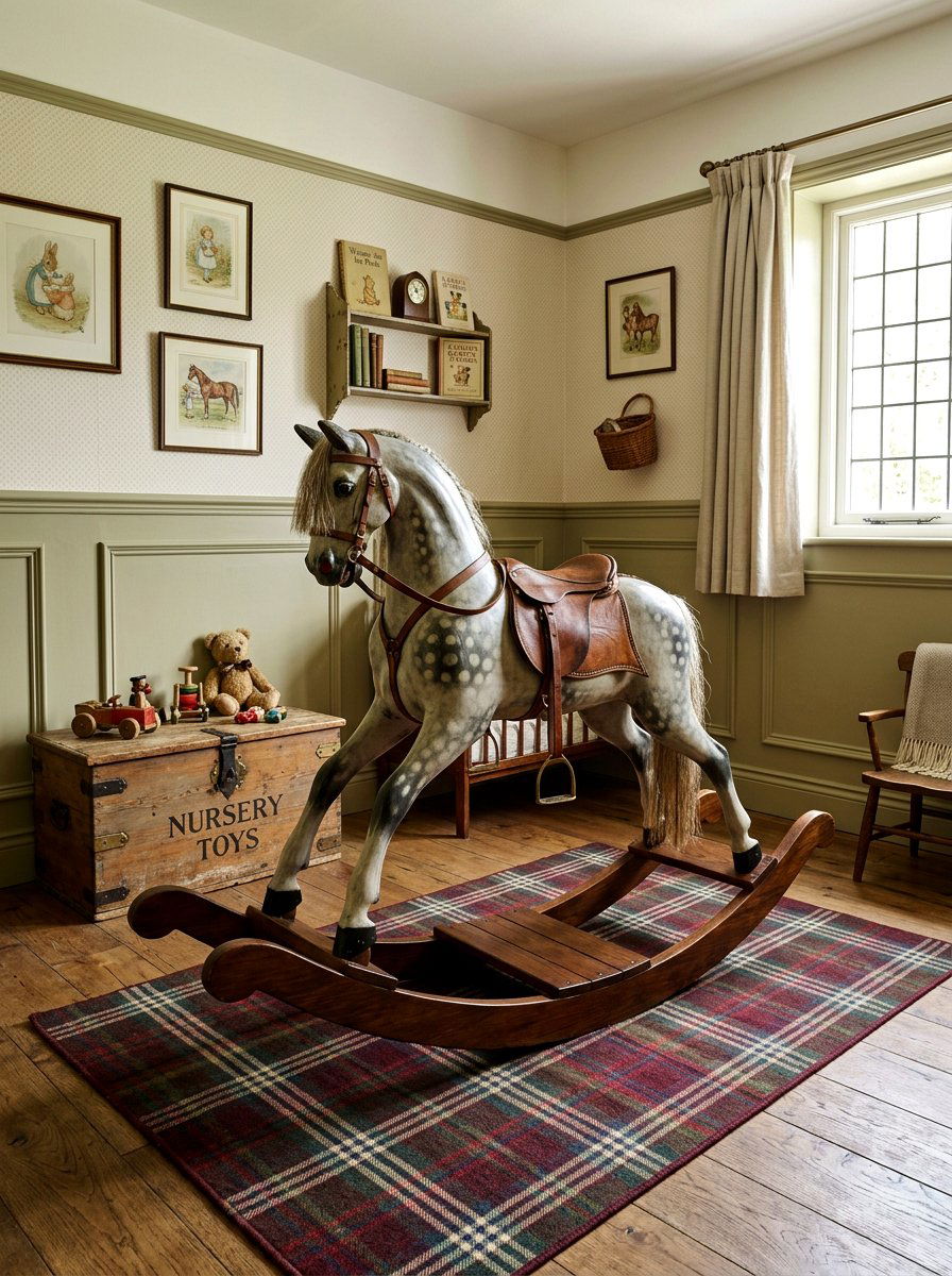 Classic Rocking Horse - 30 English nursery decor ideas
