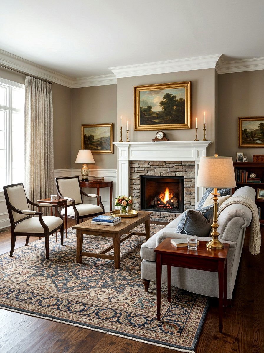 Classic Transitional Living Room - 30 transitional living room ideas
