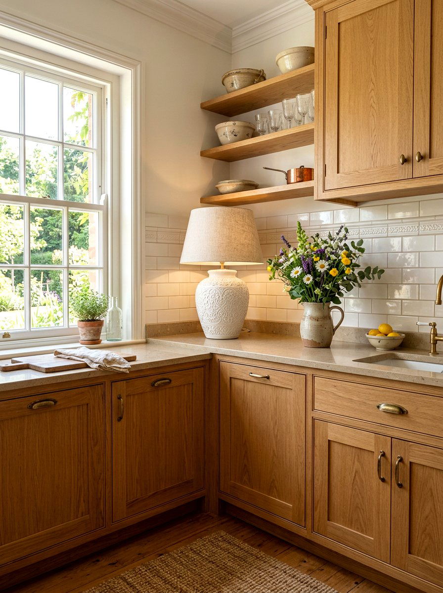 Classic White Ceramic Lamp - 30 mini lamp on kitchen counter ideas