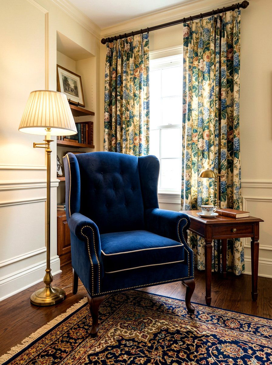 Classic Wingback Chair - 30 traditional bedroom ideas