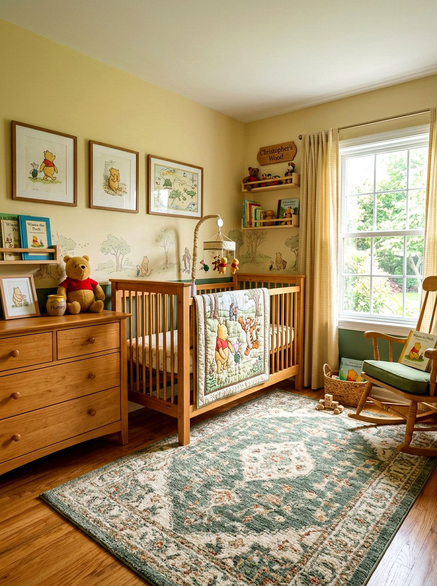 Classic Winnie The Pooh Nursery - 30 vintage book nursery ideas
