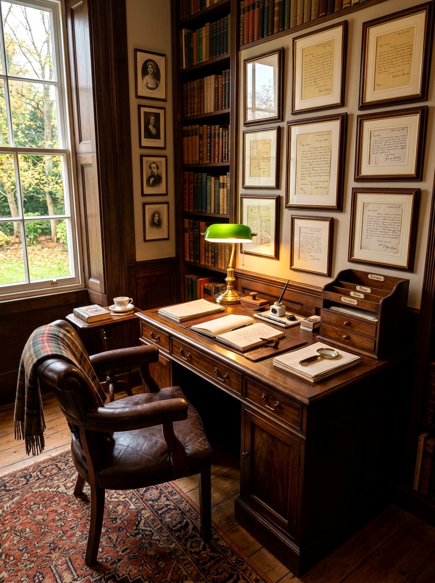 Classic Writing Room - 30 dark academia room ideas