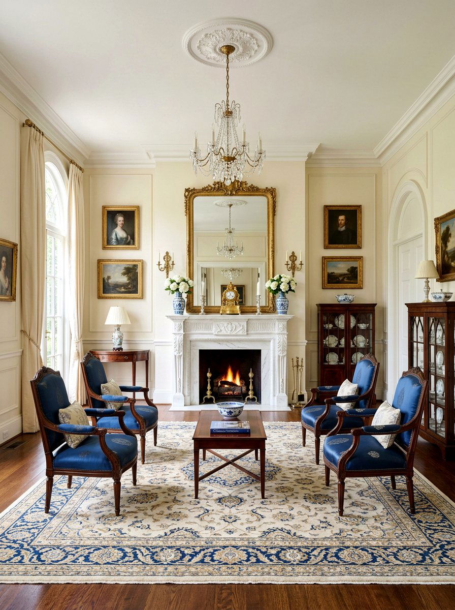 Classical Living Room - 30 European villa living room ideas