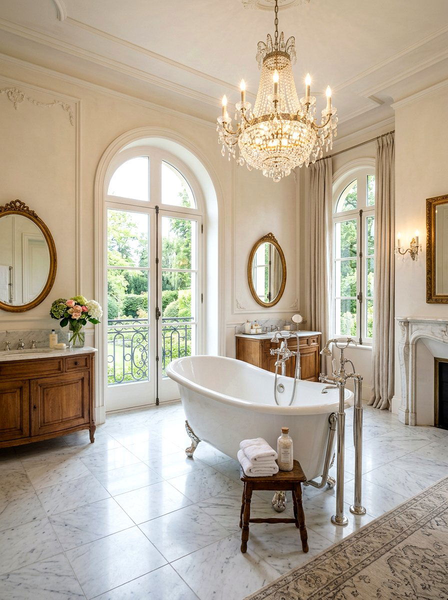 Clawfoot Bathtub - 30 french country decor ideas