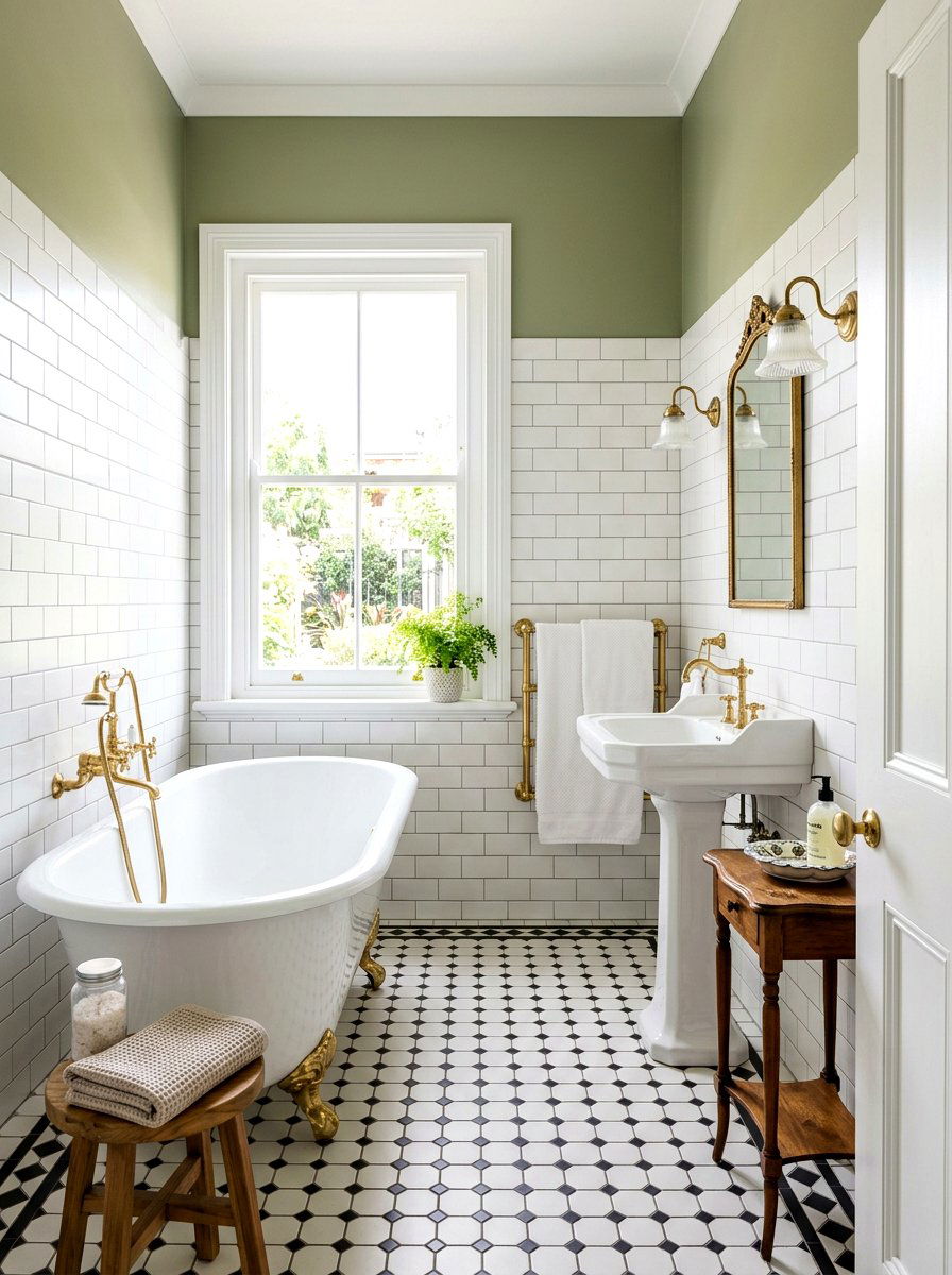Clawfoot Bathtub Bathroom - 30 heritage home decor ideas