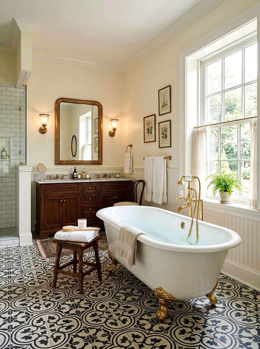 Clawfoot Tub - 30 master bathroom ideas