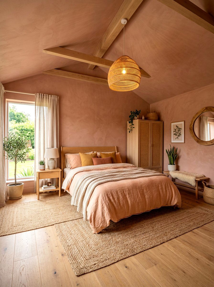 Clay Bedroom - 30 color drenched bedroom ideas