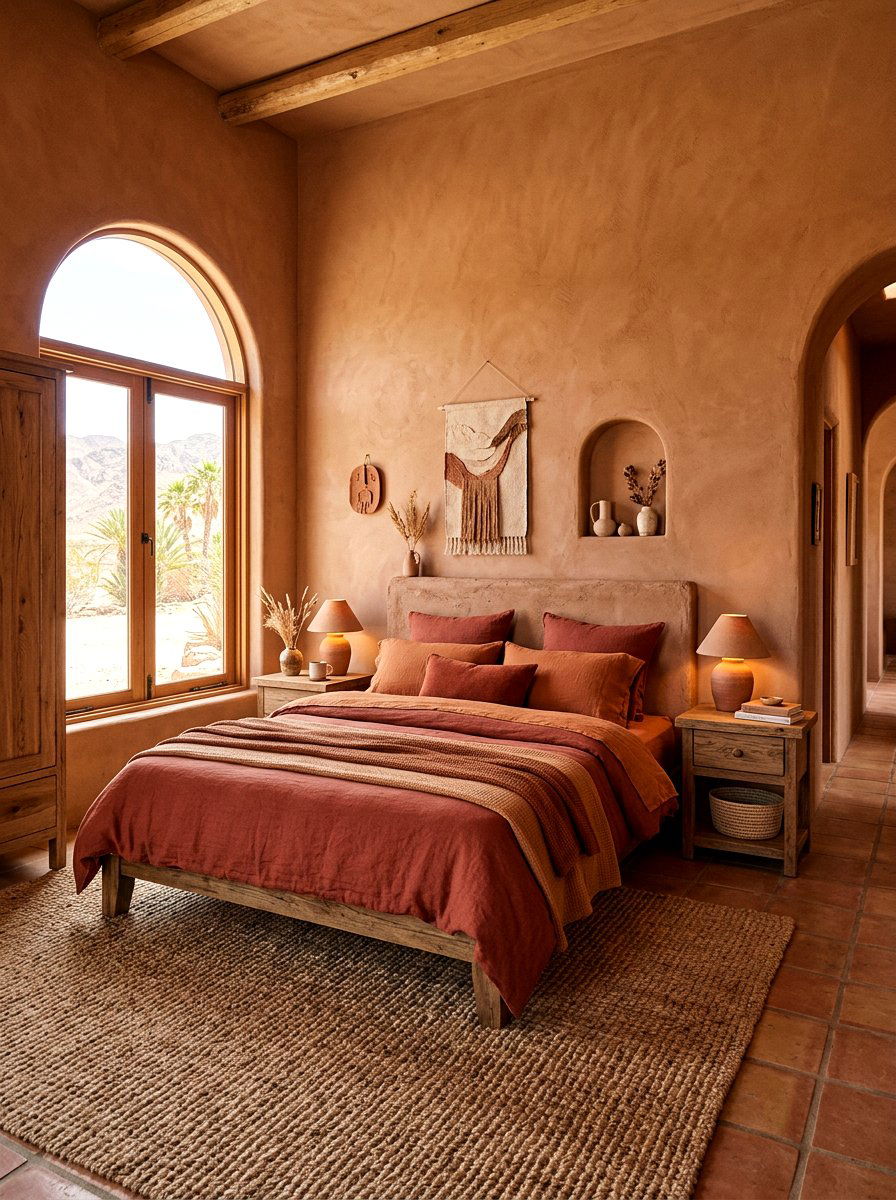 Clay Bedroom - 30 monochrome room ideas