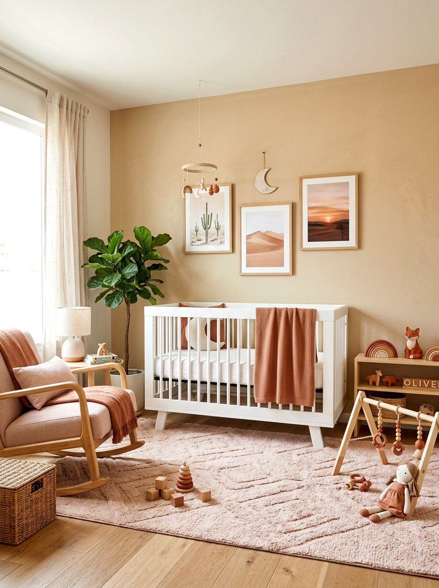 Clay Nursery Decor - 30 clay and blush bedroom ideas
