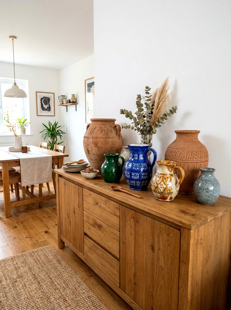 Clay pottery decor - 30 Mediterranean dining room ideas