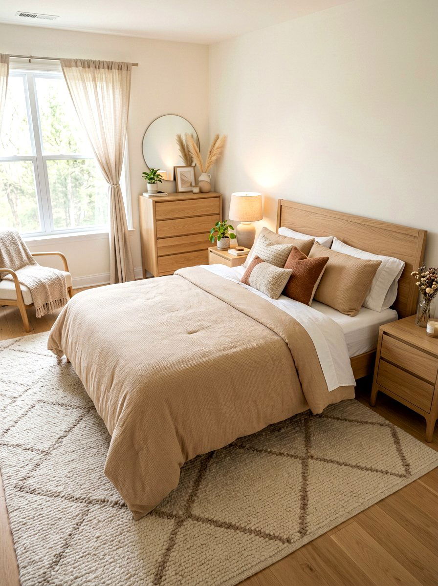 Clean Girl Beige Comforter - 30 clean girl bedroom ideas