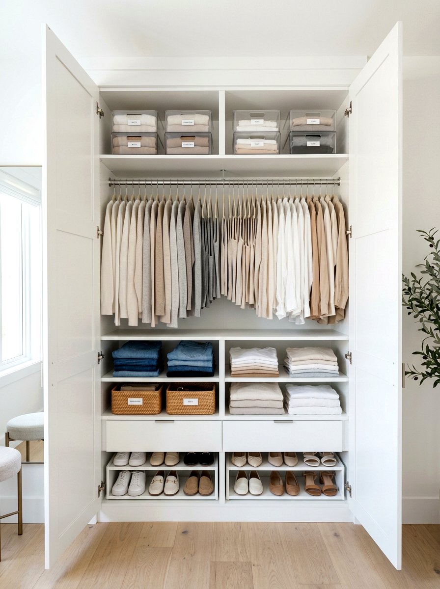Clean Girl Organized Closet - 30 clean girl bedroom ideas