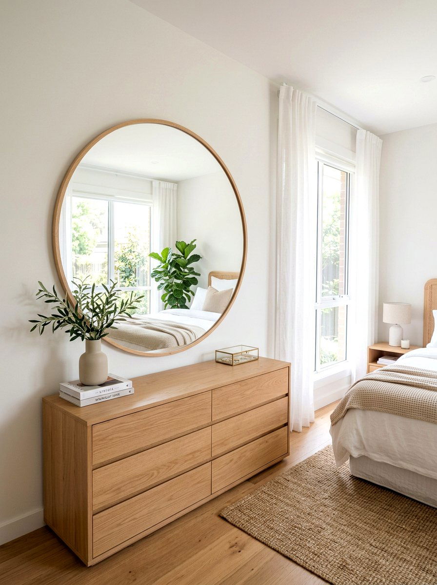 Clean Girl Round Mirror - 30 clean girl bedroom ideas