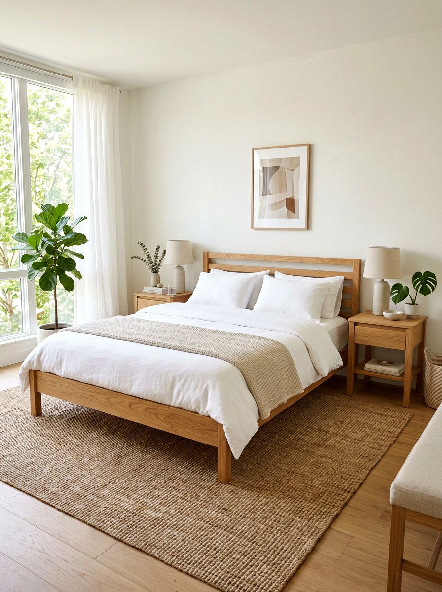 Clean Girl Wood Bed - 30 clean girl bedroom ideas
