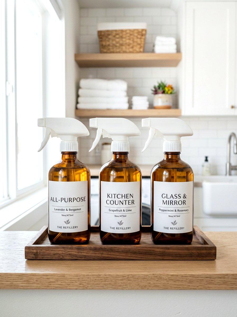 Cleaning Spray Bottle - 30 organizing cleaning supplies ideas