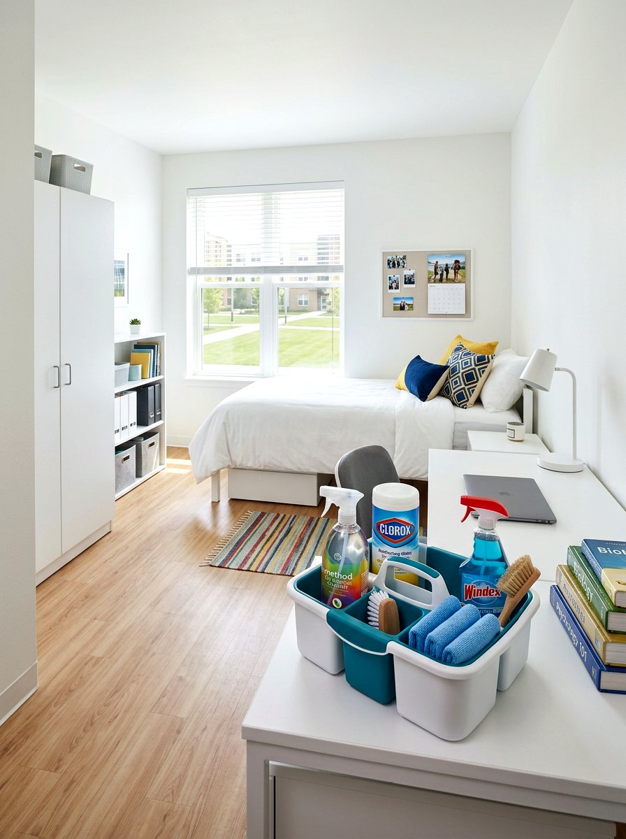 Cleaning Supply Organizers - 30 dorm storage under bed ideas
